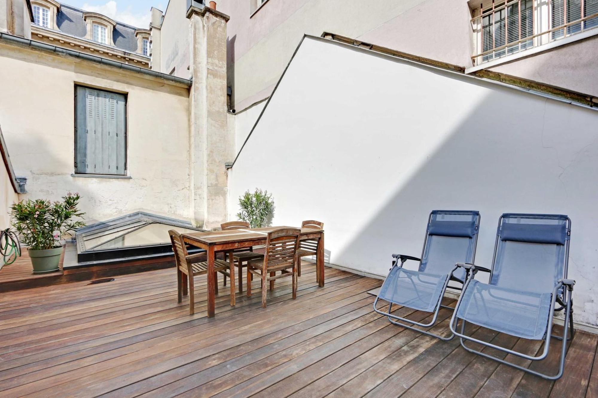 Cozy Avec Terrace - 2br-4p - Centre De Appartement Paris