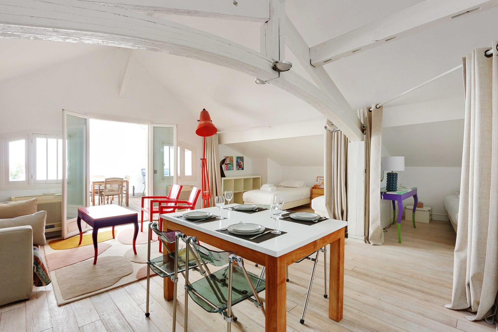Appartement Cozy Avec Terrace - 2br-4p - Centre De