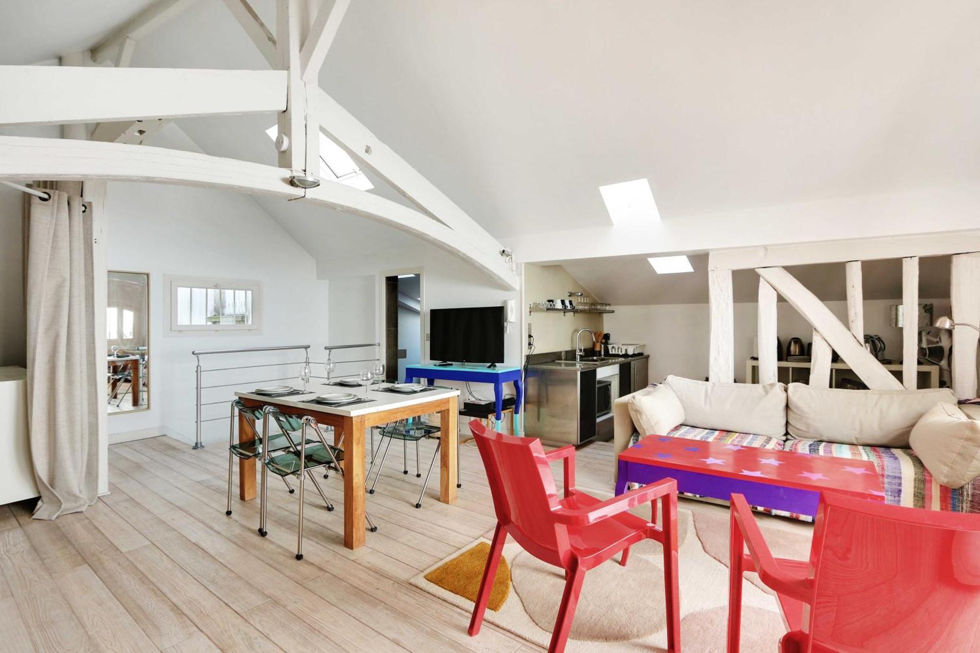 Appartement Cozy Avec Terrace - 2br-4p - Centre De